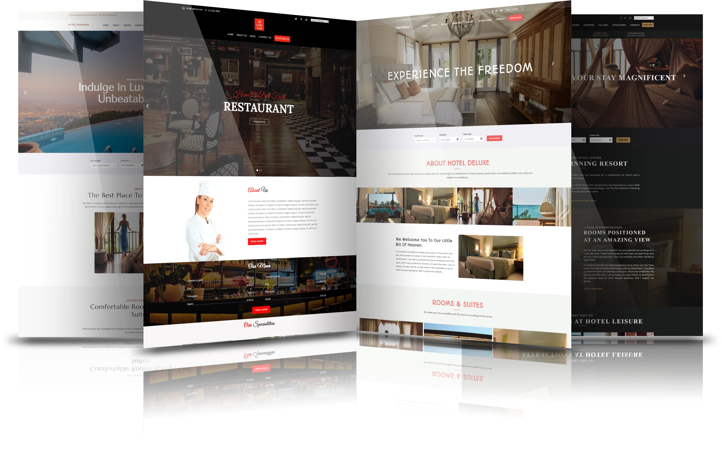 Web Site Builder template მაგალითები